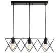 Safavieh Pernille 3 Light Pendant Lamp in Black