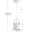 Safavieh Rove Pendant Light in White