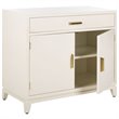 Safavieh Nigel Accent Chest in White and Brass
