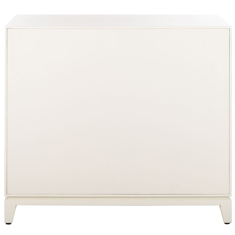Safavieh Nigel Accent Chest in White and Brass
