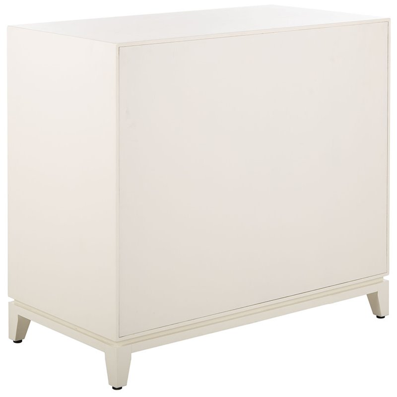 Safavieh Nigel Accent Chest in White and Brass