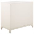 Safavieh Nigel Accent Chest in White and Brass
