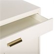 Safavieh Nigel Accent Chest in White and Brass