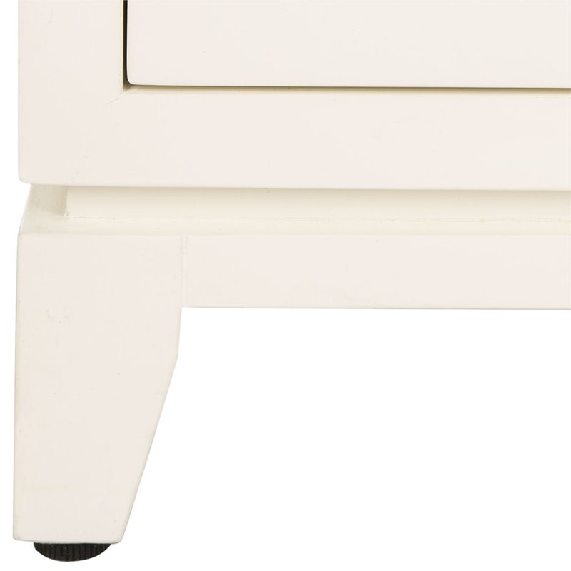 Safavieh Nigel Accent Chest in White and Brass