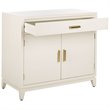 Safavieh Nigel Accent Chest in White and Brass