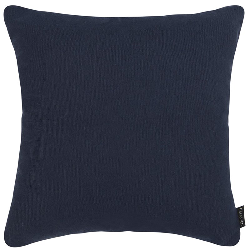 Safavieh Blossom Throw Pillow in Navy and White
