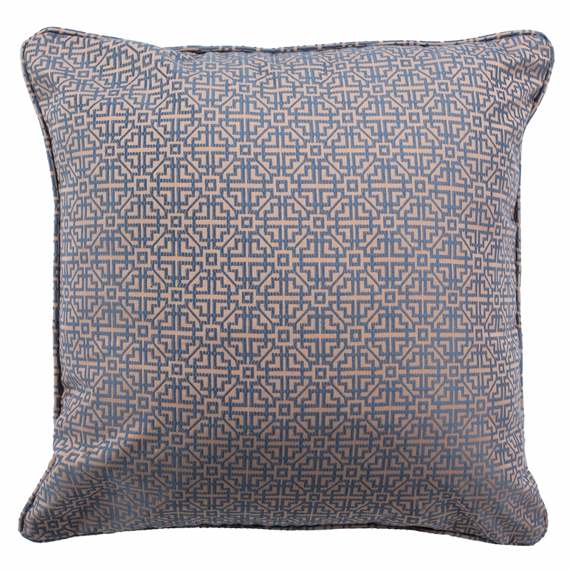 Safavieh Caitria Throw Pillow in Blue and Tan