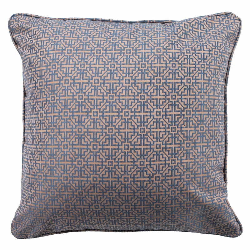 Safavieh Caitria Throw Pillow in Blue and Tan