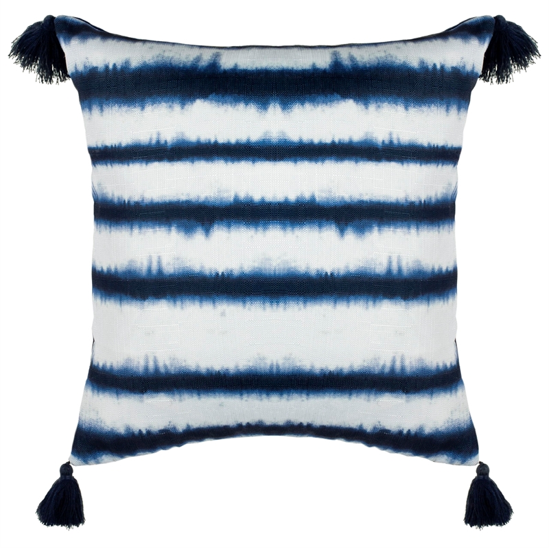 Safavieh Cassia Throw Pillow in Blue and White