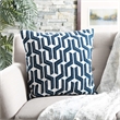 Safavieh Chauncy Throw Pillow in Navy and White