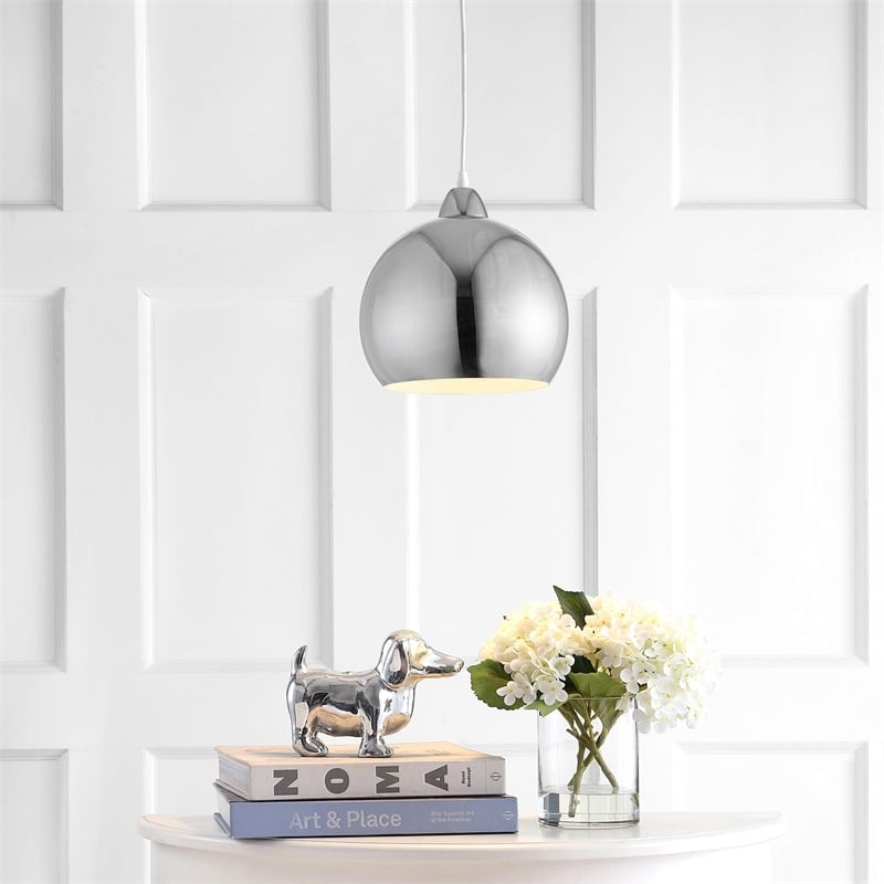 Safavieh Sabine Pendant Light in Chrome