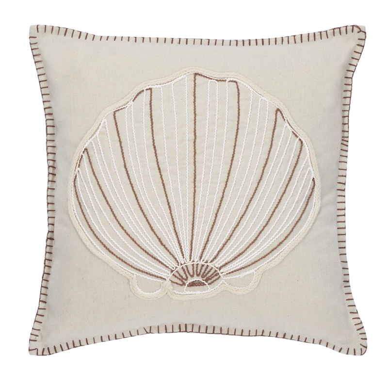 Safavieh Della Starfish Throw Pillow in Natural and White