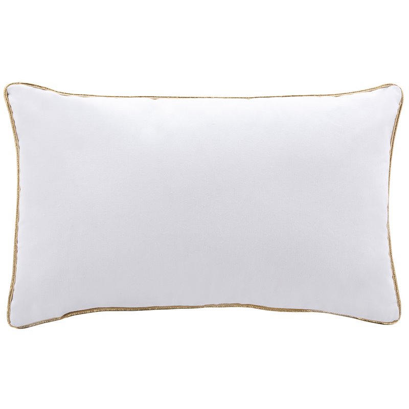 Safavieh Fa La La Christmas Throw Pillow in White and Red