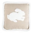 Safavieh Flopsy Throw Pillow in White and Light Brown