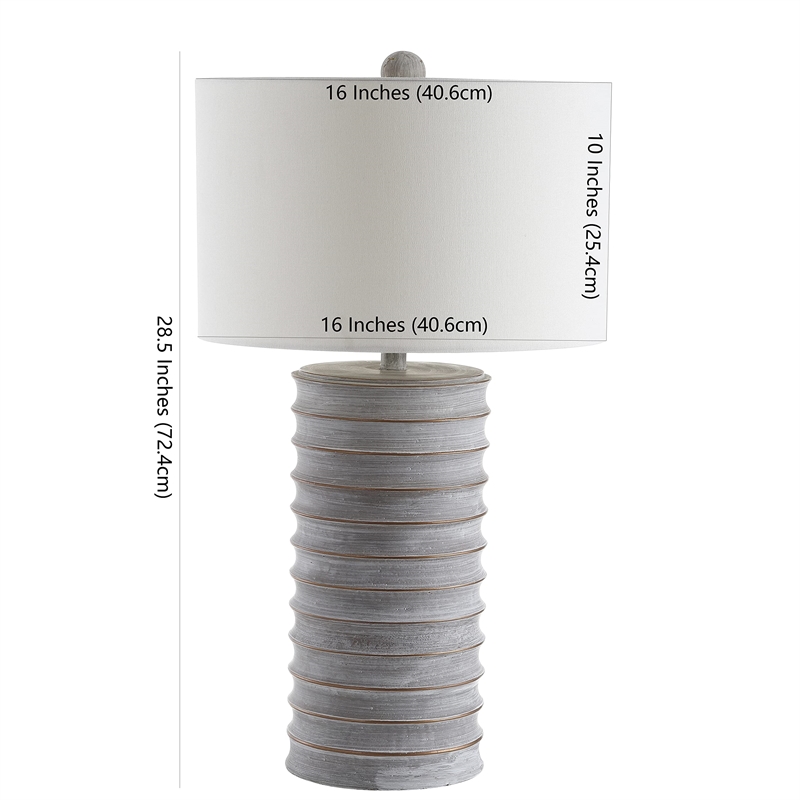 Safavieh Melina Table Lamp in Wash White (Set of 2)