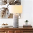 Safavieh Melina Table Lamp in Wash White (Set of 2)