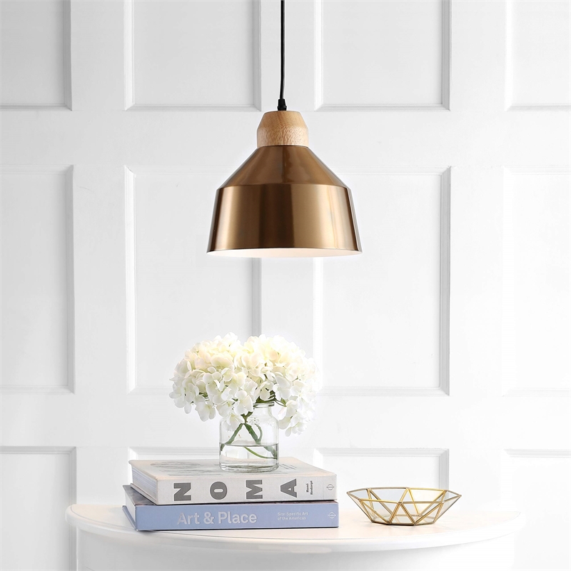 Safavieh Dajana Pendant Light in Brass and Brown