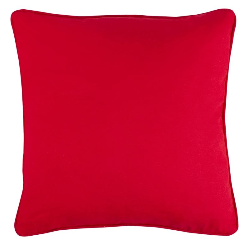Safavieh Gwendolen Christmas Throw Pillow in Beige and Red