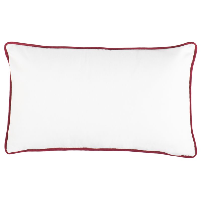 Safavieh Hollie Jolly Christmas Throw Pillow in White and Red