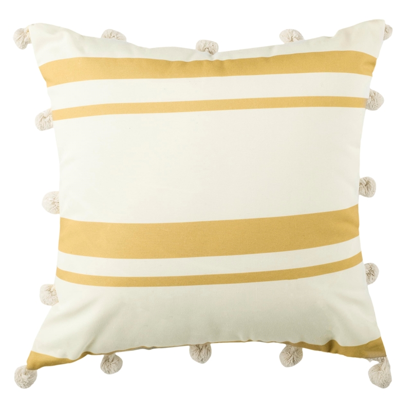 Safavieh Jirina Throw Pillow in White and Gold