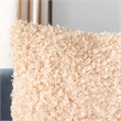Safavieh Kalista Faux Fur Throw Pillow in Beige