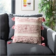 Safavieh Landria Throw Pillow in Red and Beige