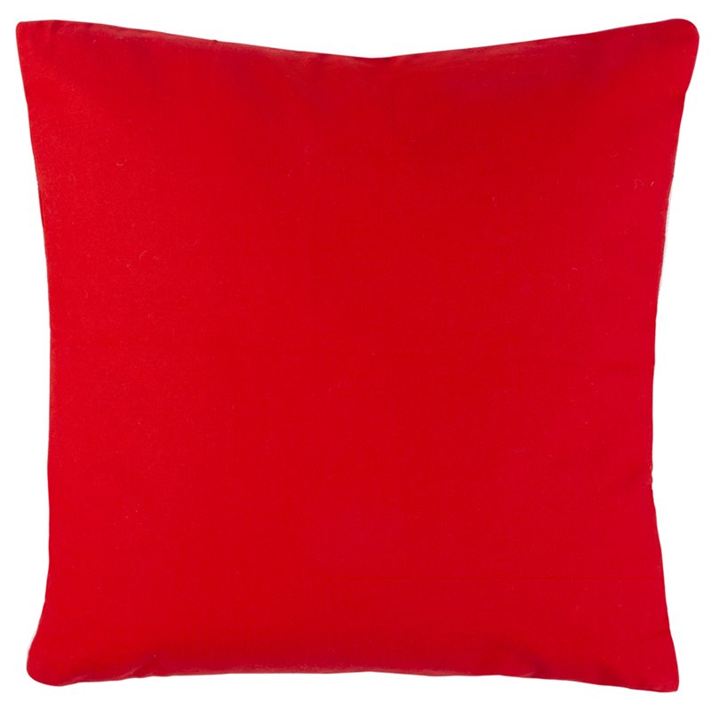 Safavieh Let It Snow Christmas Throw Pillow in Red and White