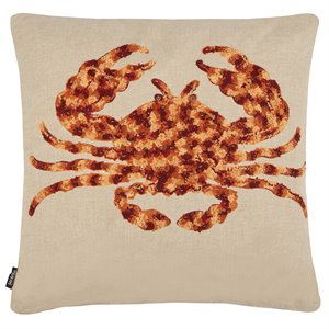 Safavieh Lilia 20&quot Square Throw Pillow in Beige and Red