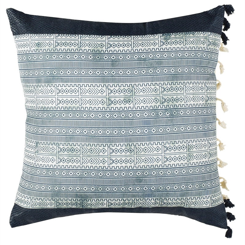 Safavieh Linnet Throw Pillow in Blue and Gray