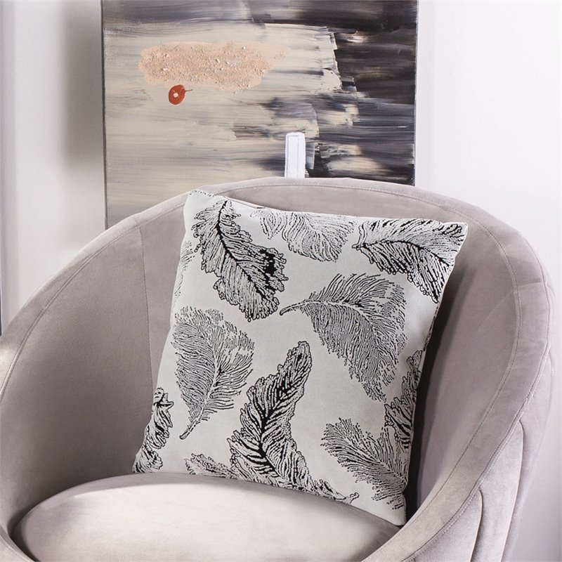 Safavieh Livie Throw Pillow in Black and Green