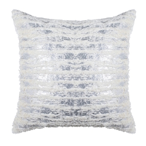 Safavieh Lorelei Throw Pillow in White and Silver