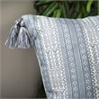 Safavieh Lunette Throw Pillow in White and Blue
