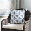 Safavieh Mariella Throw Pillow in White and Blue