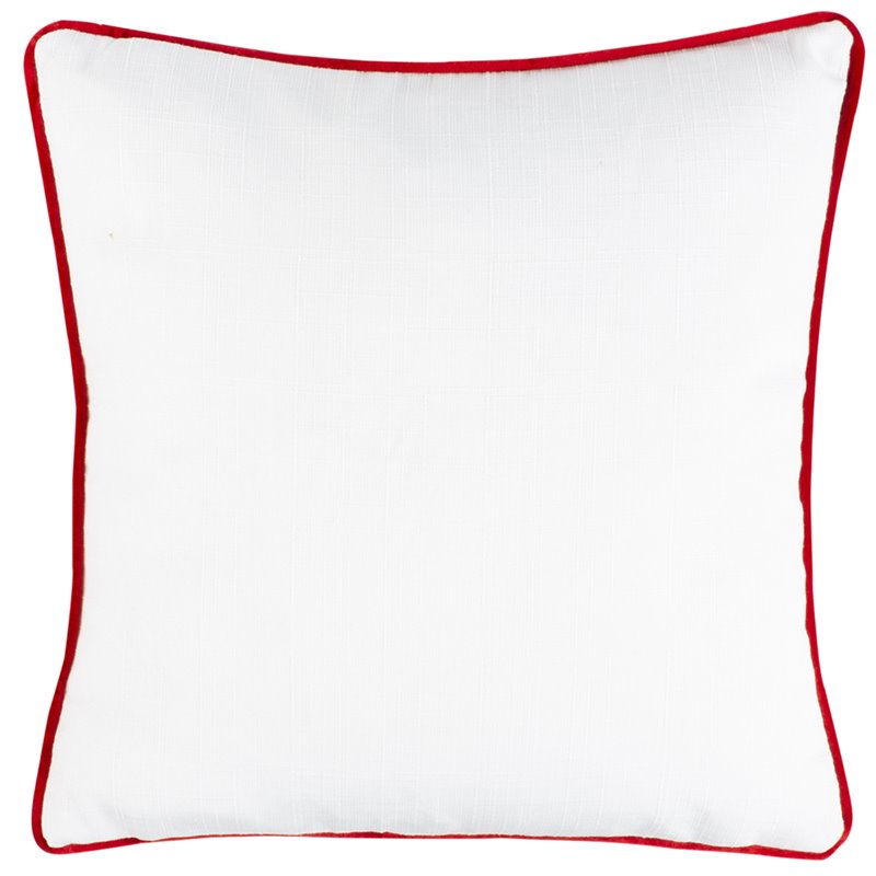 Safavieh Neve Christmas Throw Pillow in Champagne and Red