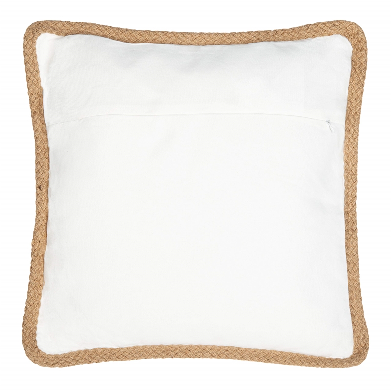 Safavieh Nilam Fish Throw Pillow in Natural and White