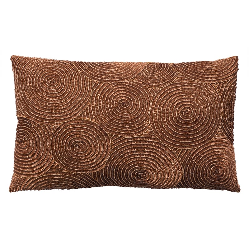 Safavieh Omi Throw Pillow in Yellow and Brown