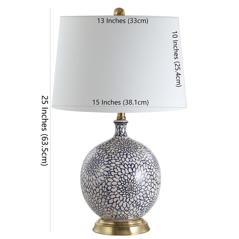 Safavieh Orianna Table Lamp in Blue and White