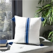 Safavieh Orlanda Throw Pillow in Navy and White