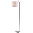 Safavieh Rafin Floor Lamp in Nickel and Off White