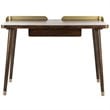 Safavieh Parker Writing Desk in Dark Walnut and Gold