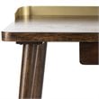 Safavieh Parker Writing Desk in Dark Walnut and Gold
