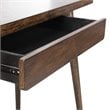 Safavieh Parker Writing Desk in Dark Walnut and Gold