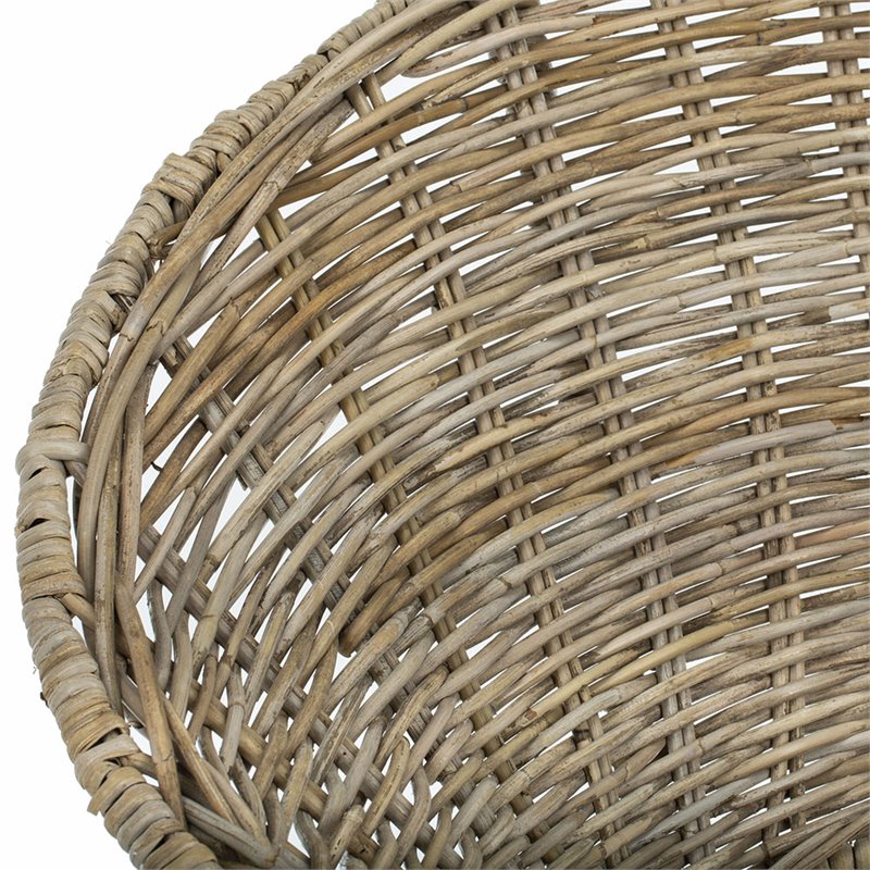 Safavieh Sierra Rattan Accent Chair in Gray Wash