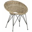 Safavieh Sierra Rattan Accent Chair in Gray Wash