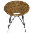Safavieh Sierra Rattan Accent Chair in Natural and Gray