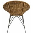 Safavieh Sierra Rattan Accent Chair in Natural and Gray