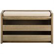Safavieh Percy Storage Shoe Bench in Rustic Oak and Beige