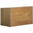 Safavieh Percy Storage Shoe Bench in Rustic Oak and Beige