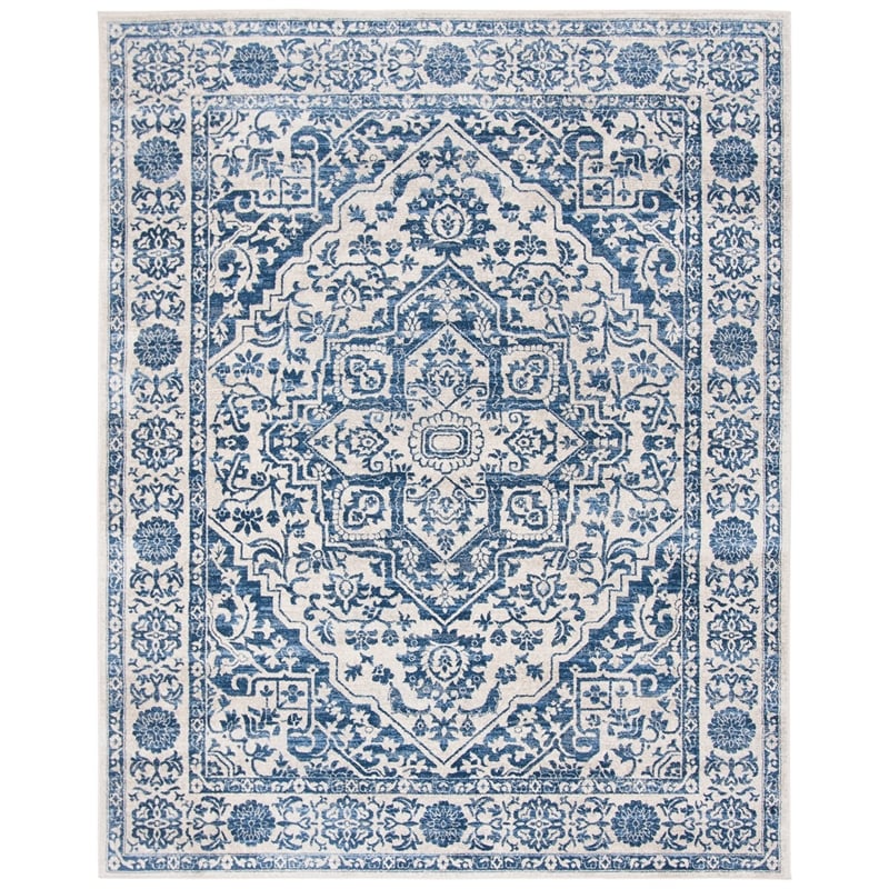 Safavieh Brentwood 11' x 15' Rug in Navy and Light Gray