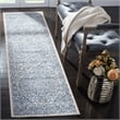 Safavieh Brentwood 2' x 6' Runner Rug in Navy and Light Gray